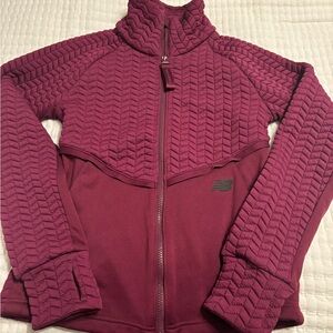 New Balance Women's Jacket in Burgundy and Maroon